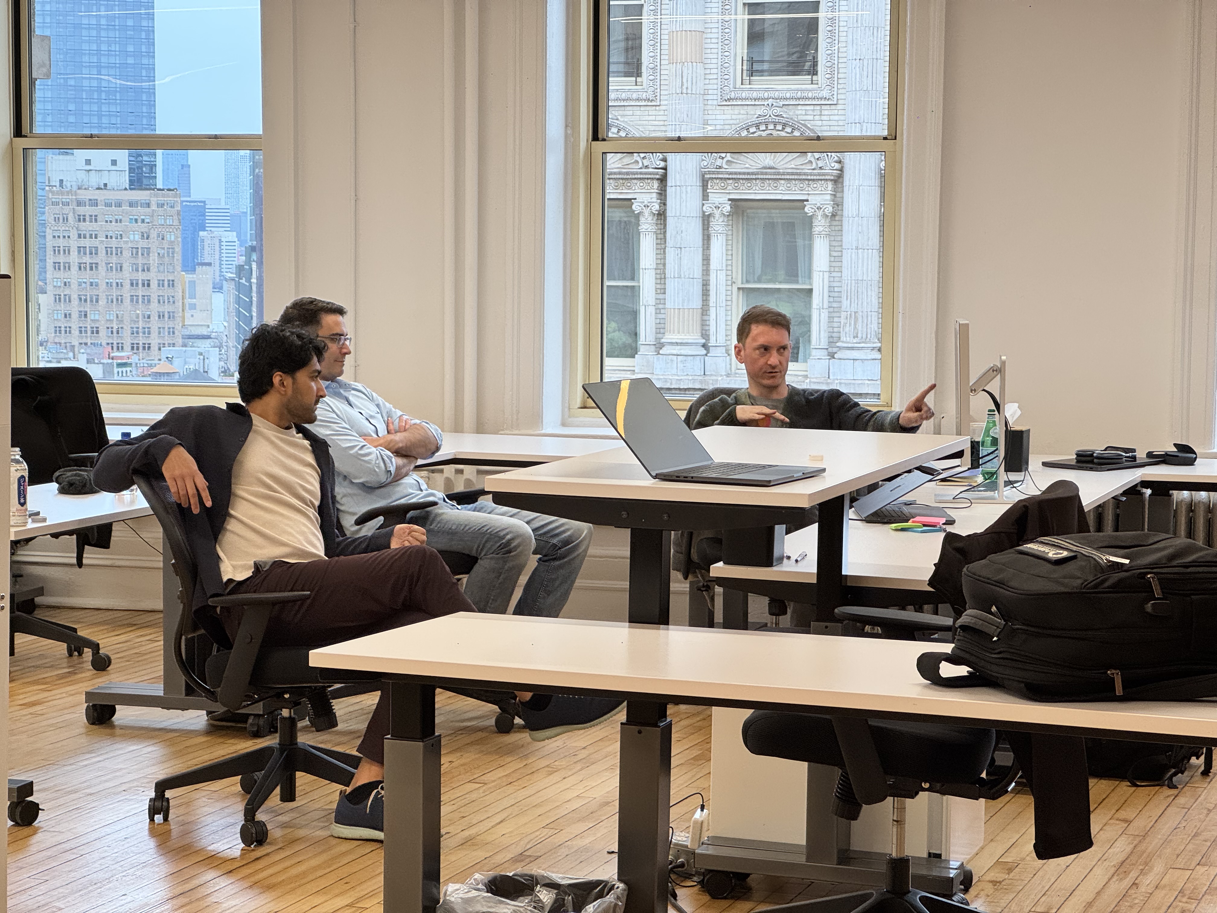 Ultra founders working together in the New York City office
